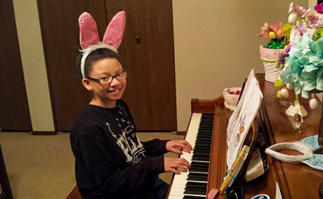 Yet another Easter student of Notes of Joy Music