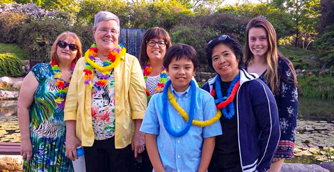 Joy celebrating with the students who participated in the recital